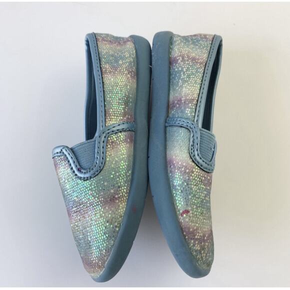 Disney Frozen Slip On Sparkle Shoes Size 7.5 - Picture 8 of 14